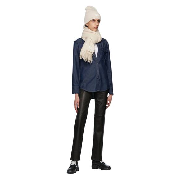 NIB! Rag & Bone Shiloh Lace-Up Leather Combat Boots - Size EU 39 / US 9 - Picture 2 of 16